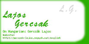 lajos gercsak business card